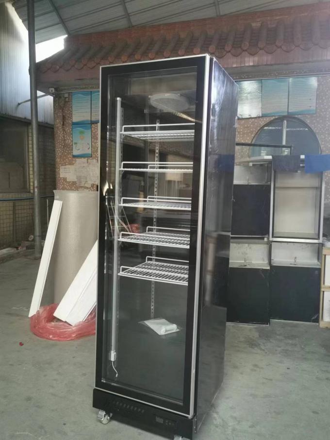 R290 Μία πόρτα όρθιο ψυγείο Εμπορικό ψυγείο εμφάνισης ποτών 0