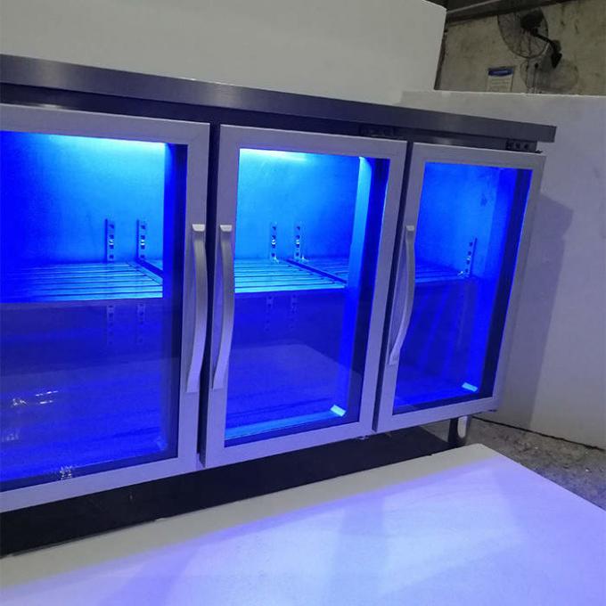 Εμπορικός ψυκτήρας ψυγείων ανοξείδωτου CE 550L 1
