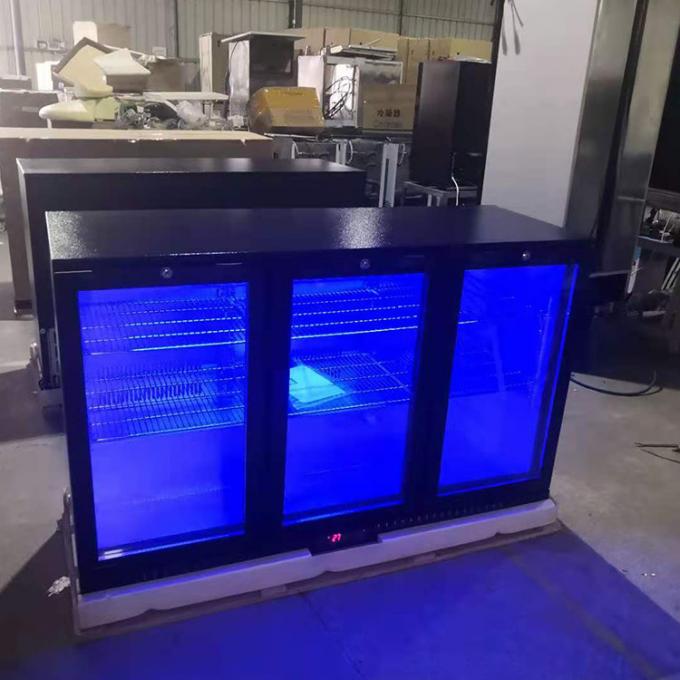 Ψυγείο φραγμών R134a 330L Undercounter με το μαύρο χρώμα 3 πορτών 0