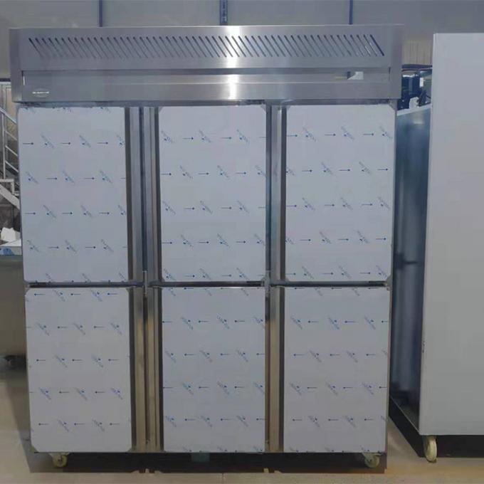 880W 6 εμπορικός ψυκτήρας ψυγείων ανοξείδωτου πορτών 1
