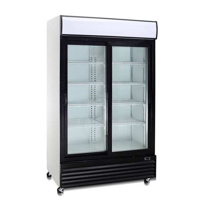 Αποδοτικό δροσίζοντας ψυγείο ποτών πορτών γυαλιού 400W 240V 0