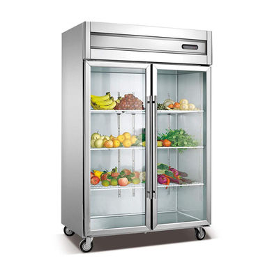Αέρα ροής όρθιο ψυγείο πορτών συστημάτων 360W SS διπλό