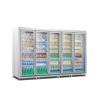 Copeland εμπορικό γυαλιού πορτών δοχείων ψύξης ψυγείο 2500L φραγμών γυαλιού μπροστινό