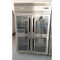 Αέρα ροής όρθιο ψυγείο πορτών συστημάτων 360W SS διπλό