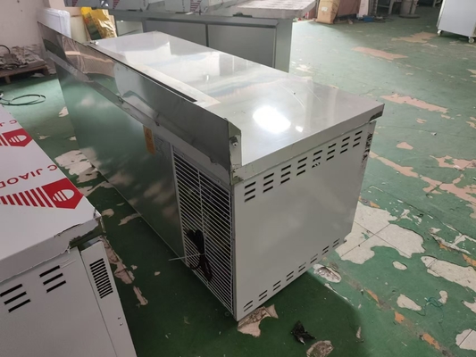 Εμπορικό ψυγείο 4 συρτάρια με backsplash προσαρμοσμένο τραπέζι κουζίνας