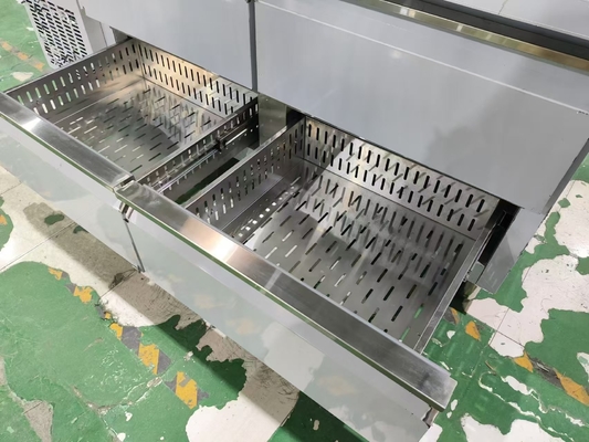 Εμπορικό ψυγείο 4 συρτάρια με backsplash προσαρμοσμένο τραπέζι κουζίνας