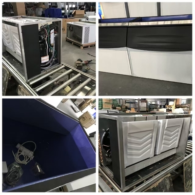 Μεγάλη παραγωγή πιστοποιημένη CE 500kg έως 1000kgs Εμπορική μηχανή παγωτοποιίας με κάδο πάγου για εργοστάσιο ICE