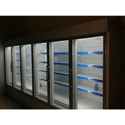 δοχείο ψύξης ποτών γυαλιού 380V 1600L Multideck για την υπεραγορά
