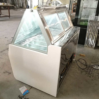 Εμπορικός ψυκτήρας επίδειξης παγωτού Yxfridge 1100W