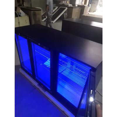 Ψυγείο φραγμών R134a 330L Undercounter με το μαύρο χρώμα 3 πορτών