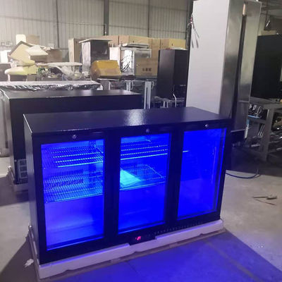 Ψυγείο φραγμών R134a 330L Undercounter με το μαύρο χρώμα 3 πορτών