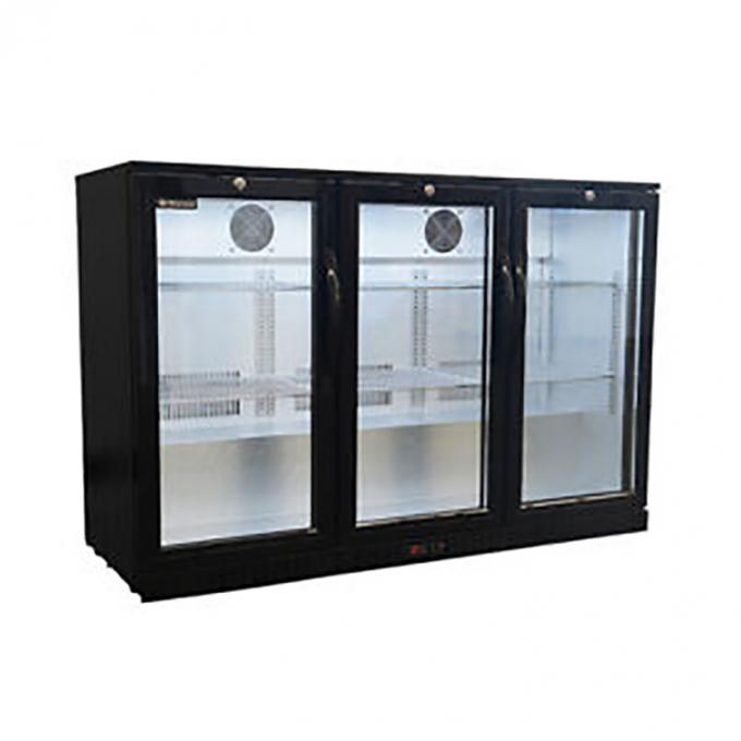 220W τριπλή γυαλιού ψύξη ανεμιστήρων ψυκτήρων 220V 50Hz ψυγείων πορτών εμπορική 0