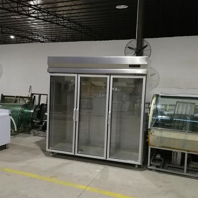 Αερόψυξη 650W 3 όρθιο ψυγείο πορτών γυαλιού πορτών 1