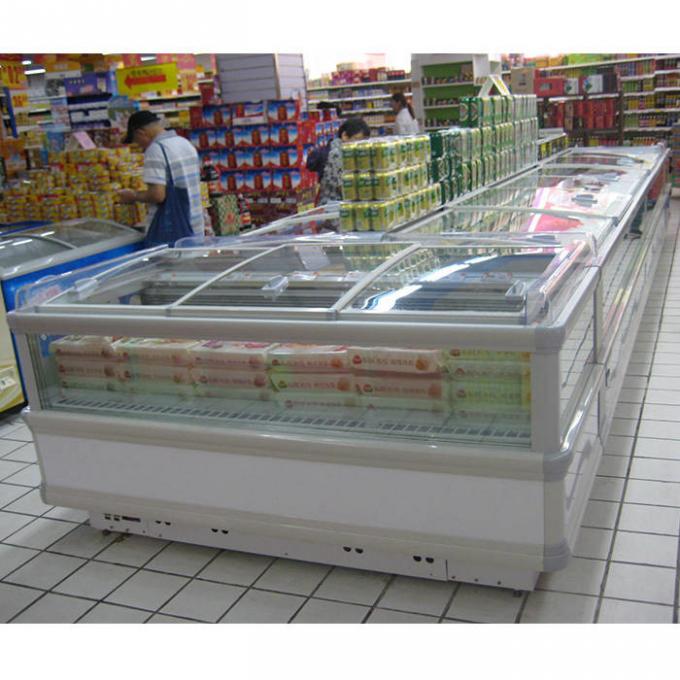 Τοπ ανοικτό εμπορικό βαθύ ψυγείο για τα παγωμένα τρόφιμα επίδειξης 2