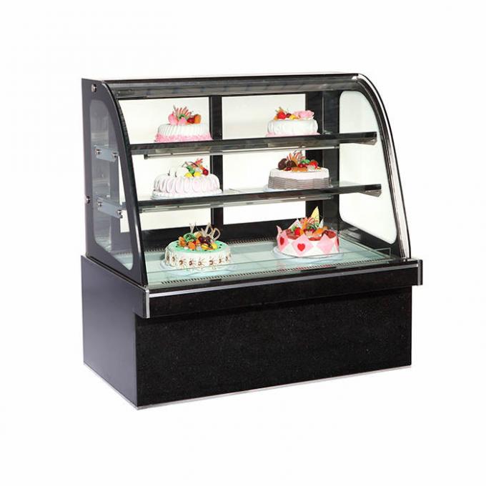 Μπροστινό κυρτό γυαλί 1500*760*1250mm ψυγείο επίδειξης αρτοποιείων 0