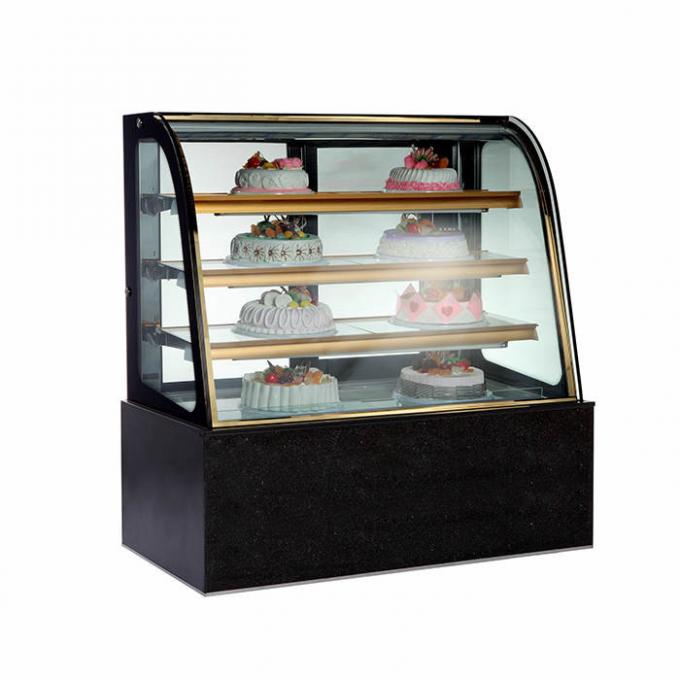 Μπροστινό κυρτό γυαλί 1500*760*1250mm ψυγείο επίδειξης αρτοποιείων 1