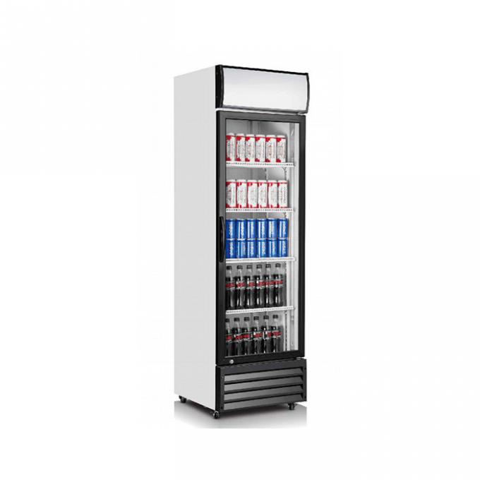 Όρθιο 360L ενιαίο ψυγείο πορτών γυαλιού CB για το ποτό 1