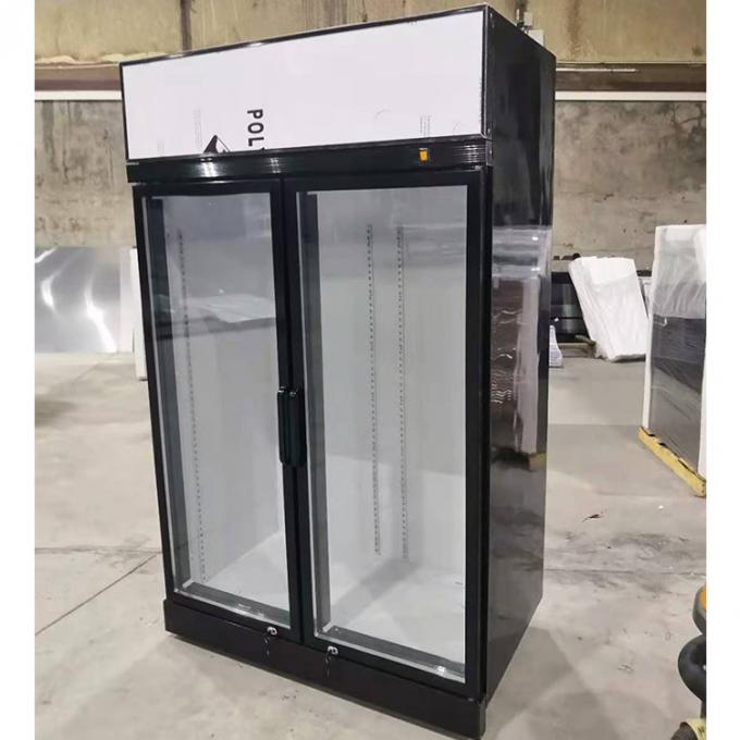SABER 1000L δύο όρθιος συμπιεστής Embraco ψυγείων πορτών γυαλιού 0