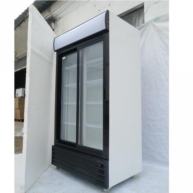 Αποδοτικό δροσίζοντας ψυγείο ποτών πορτών γυαλιού 400W 240V 1