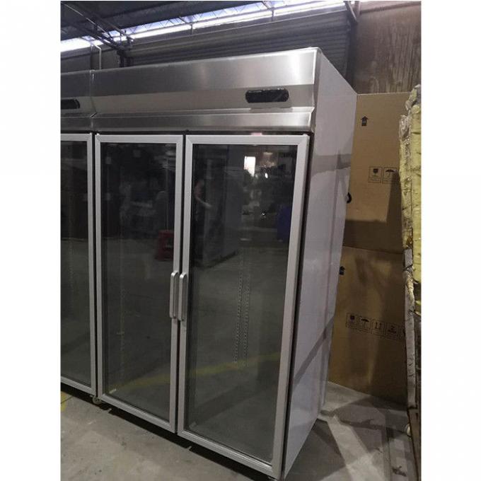 Αέρα ροής όρθιο ψυγείο πορτών συστημάτων 360W SS διπλό 1